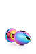 DT21781 Rainbow Anal Plug Greming Love Multiburour Plug Small, фото 5