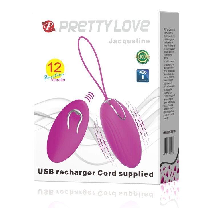 Віброяйце з пультом ДУ Pretty Love - Jacqueline, BI-014362W-13