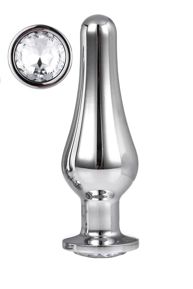 DT21825 Анальная пробка конической формы Dream Toys GLEAMING LOVE SILVER PLEASURE PLUG L, фото 1
