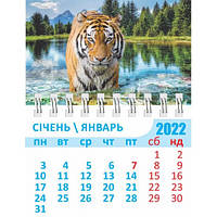 Календарь на магните Тигр символ 2022 года