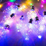 Xmas гірлянда-штора бахрома 150M-5, 3 м Різнобарвна, фото 2