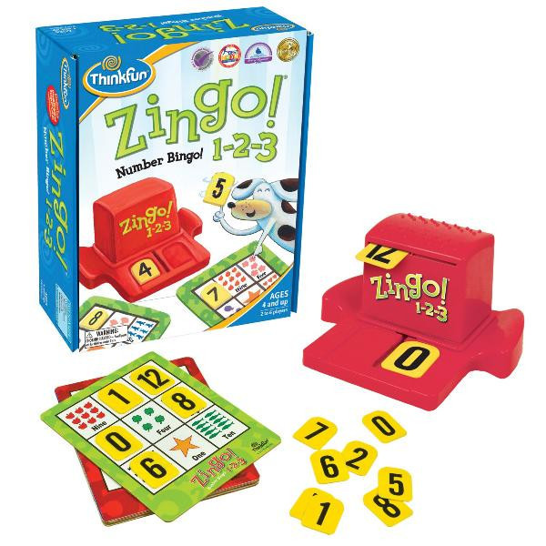 Гра ЗІНГА 1-2-3 | ThinkFun Zingo 1-2-3 7703, Time Toys