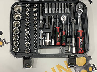 Набір інструментів 111 од. STORM, 1/2", 1/4", Сr-V INTERTOOL ET-8111., фото 5