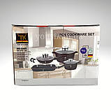 Набір посуду та сковорідка з гранітним покриттям Top Kitchen 00031, набір каструль з антипригарним покриттям, фото 11