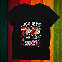 Футболка з новорічним принтом "Goodbye 2020. Hello 2021" Push IT