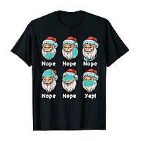 Футболка з новорічним принтом "Дід Мороз у масці" Push IT