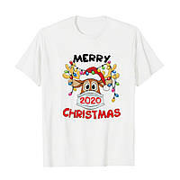 Футболка з новорічним принтом "Олень: Merry christmas 2020" Push IT