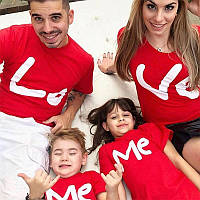 Футболки Фемілі Лук Family Look для всієї родини "Love me" Push IT
