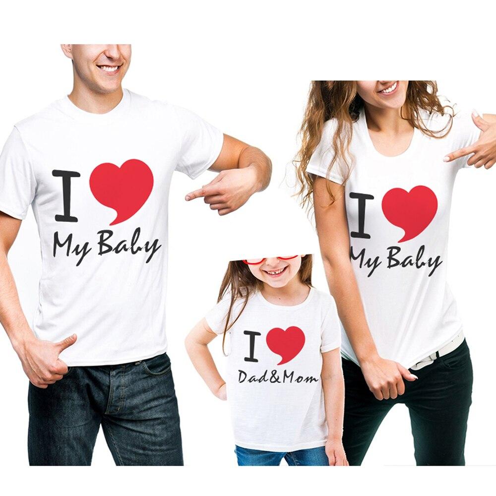 Футболки Фемілі Лук Family Look для всієї родини "I love my Baby (Dad and Mom)" Push IT