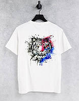 Футболка з новорічним принтом Голова тигра Push IT