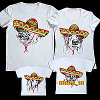 Футболки Фемілі Лук Family Look для всієї родини "Собаки в капелюхах" Push IT