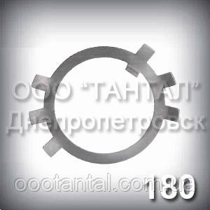 Шайба 180 ГОСТ 11872-89 стопорна багатолапчаста оцинкована