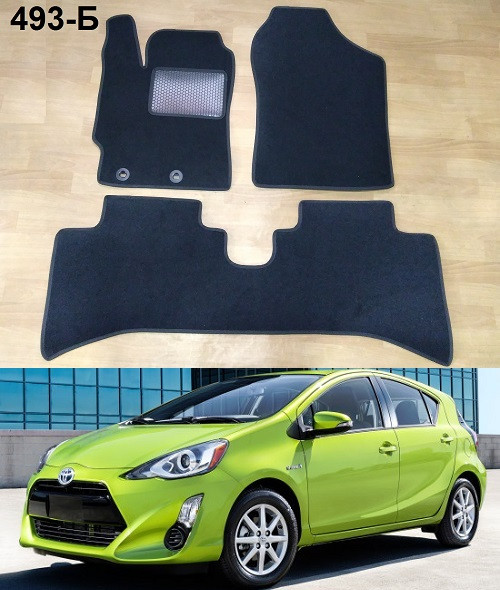 Ворсові килимки на Toyota Prius C / Aqua '11-19