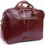 Дорожня сумка-портфель Vintage 14776 Бордова, фото 2