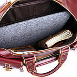 Дорожня сумка-портфель Vintage 14776 Бордова, фото 7