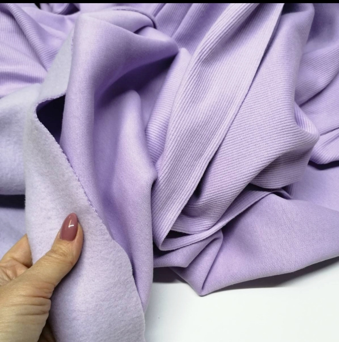 Тринитка з НАЧІСОМ Лаванда, щільність 340 г/м2