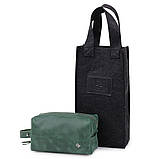 Шкіряна сумочка унісекс GRANDE PELLE 11572 Зелений, фото 4