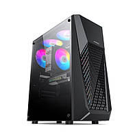 Корпус комп'ютерний Pado — 0.5 mm SPCC, ATX, 1x3.0 USB + 2x2.0 USB + Audio, Black (370x206x432mm), без БП