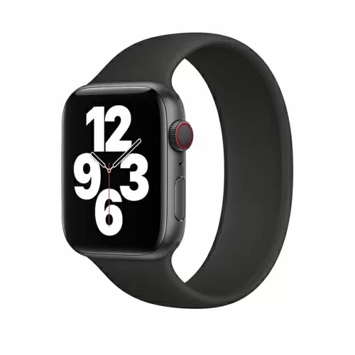 Ремінець Watch Band для Apple watch 42/44 mm Solo Loop Чорний (KG-3643)