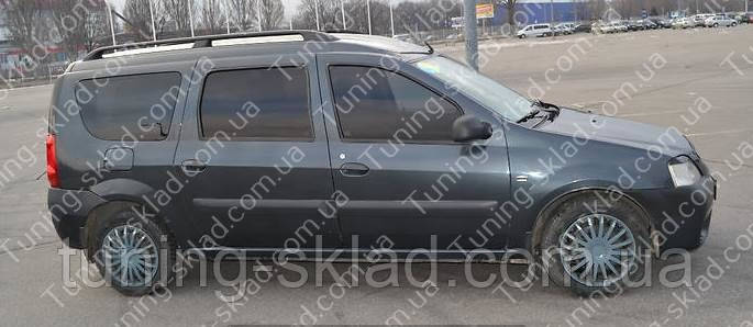 Рейлинги Dacia Logan MCV (автомобильные рейлинги Дачия Логан универсал концевик. АБС) - фото 5 - id-p158405481