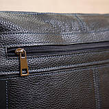 Ділова чоловіча сумка зі шкіри флотар на плече SHVIGEL 11244 Чорна, фото 10