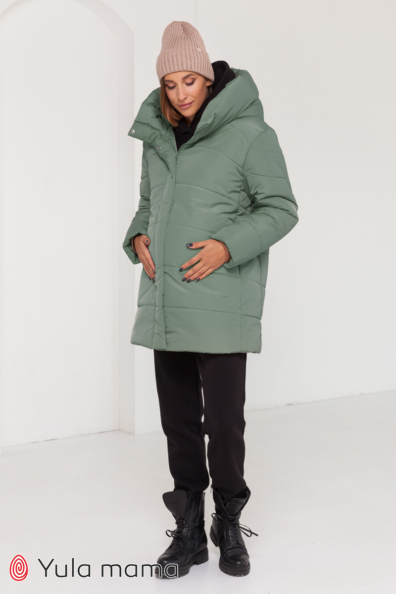 Стильна зимова куртка для вагітних Kimberly OW-41.041 полинна