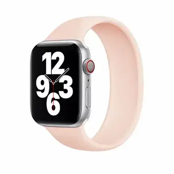 Ремінець Watch Band для Apple watch 42/44 mm Solo Loop Рожевий (KG-3644)