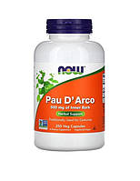 Кора Муравьиного дерева Pau D'Arco 500 mg Now foods 250 капсул