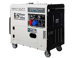 Генератор дизельний Könner&Söhnen KS 8200HDES-1/3 ATSR Макс.потужність (230В) 5.5 кВт Макс. потужність (400В) 6.5
