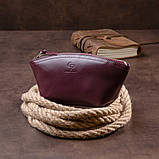 Жіноча сумочка зі шкіри Amelin GRANDE PELLE 11300 Сливова, фото 5