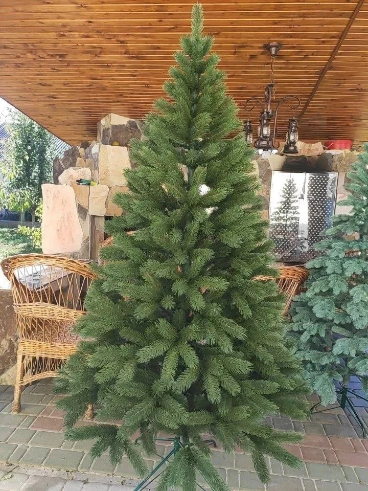 Ялинка штучна лита Буковельська зелена 2.1м