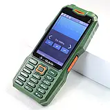 Мобільний телефон захищений Land rover S999 green 3сим 10000mAh 3.5", фото 2