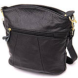 Жіноча компактна сумка зі шкіри 20415 Vintage Чорна, фото 2