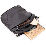 Жіноча компактна сумка зі шкіри 20415 Vintage Чорна, фото 6
