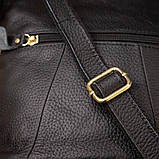 Жіноча компактна сумка зі шкіри 20415 Vintage Чорна, фото 10