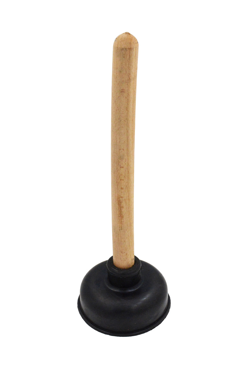 Вантуз дерев'яна ручка діаметр 110 мм довжина 301 мм великий гума завод, фото 1