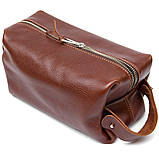 Шкіряна чоловіча сумочка GRANDE PELLE 11418 Коричневий, фото 2