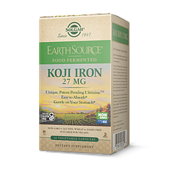 Залізо Solgar Koji Iron 27 mg 30 капсул