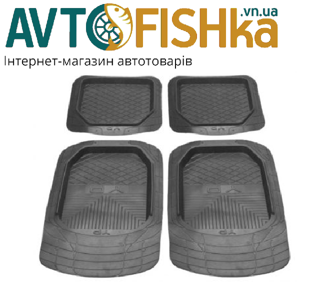 Килимки салону гумові універсальні "ДЗРТИ" (YP-3), фото 1