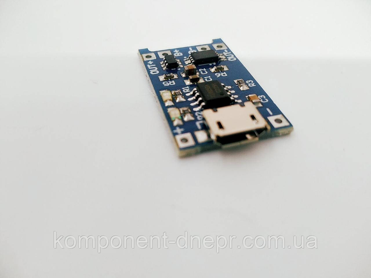 Модуль TP4056 контролер заряду 5V 1A з функцією захисту акумулятора