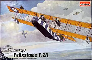 Felixstowe F.2A (late). Збірна модель літака в масштабі 1/72. RODEN 014