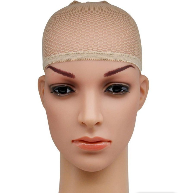 Шапочка сіточка під перуку для перуки шапка колір бежевий, фото 1