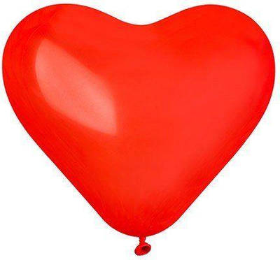 G 17" пастель червоне. Куля латексне серце 14 лютого