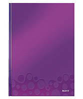 Зошит А4 Leitz WOW, 80 аркушів у клітинку, глянсовий 46261001 А4, Фіолетовий