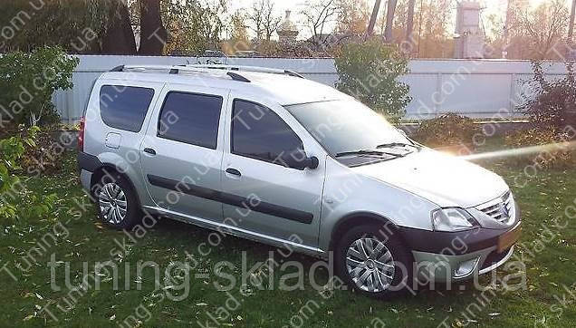 Рейлинги на Дачия Логан МСВ универсал (алюминиевые рейлинги Dacia Logan MCV разборные) - фото 2 - id-p158296803