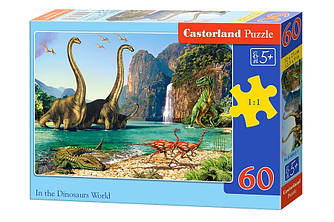 Пазл Castorland В мире динозавров, 60 ел.