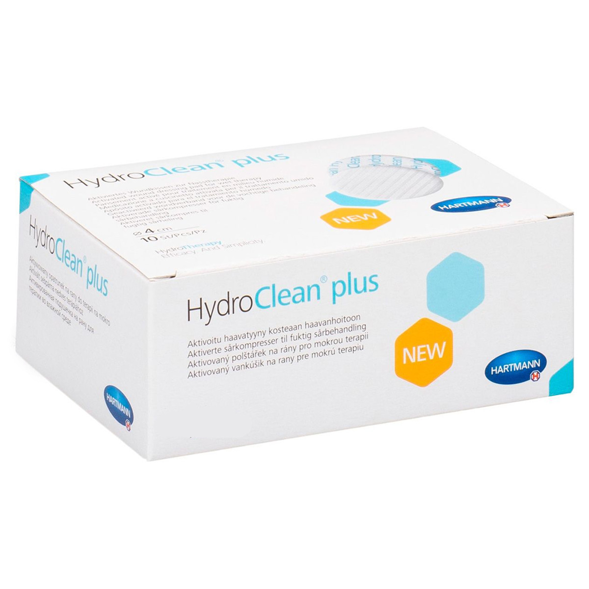 Гідроактивна абсорбуюча пов'язка HydroClean Plus Гідролін 10 x 10 см 1 шт