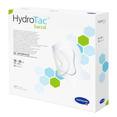 Губчаста пов'язка з гелевим шаром Hydrotac Sacral 18х18 см для крижів 1 шт, фото 1