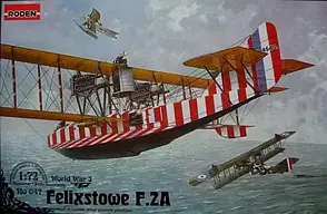 Felixstowe F.2A. Збірна модель літака в масштабі 1/72. RODEN 047