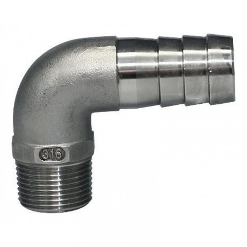 Штуцер шланговий кутовий DN15*10